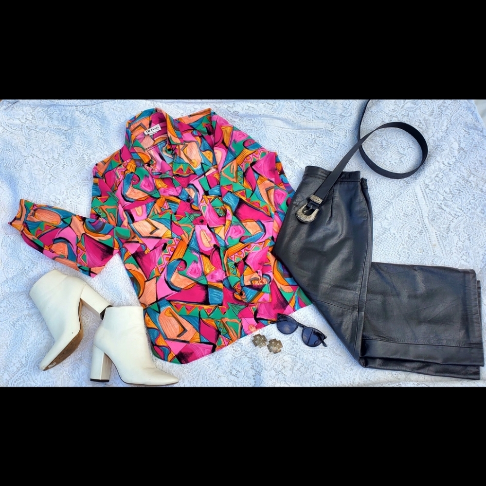 Vintage ALL Hours Multi-Color Blouse
